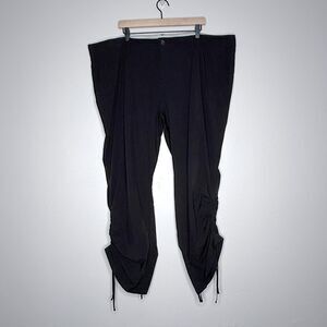 REI‎ Womens Pants Plus Size 24W Black Bottom Scrunch Hiking Athleisure Outdoors